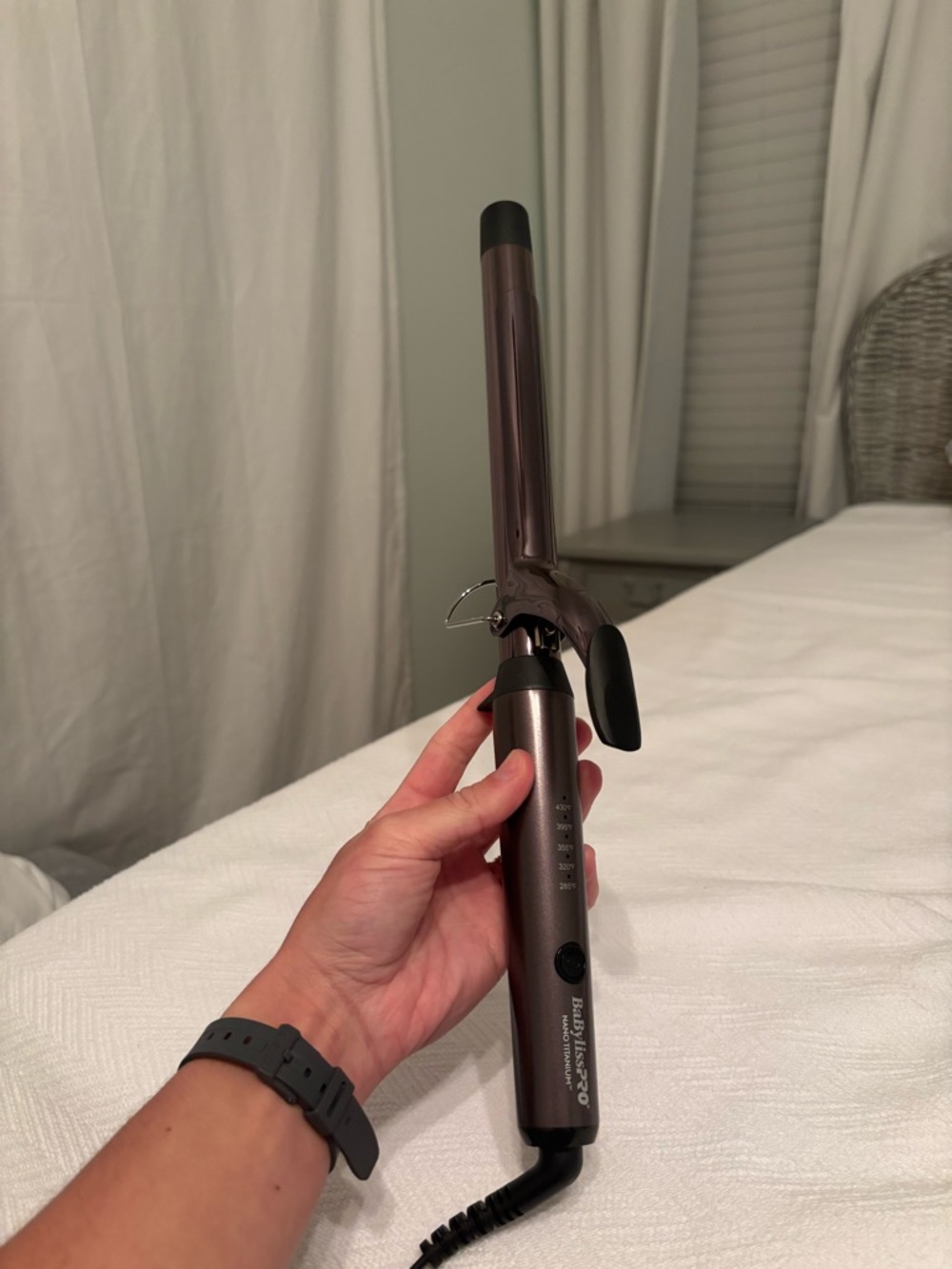 1” BaBylissPRO Hair Curling Iron (extra long barrel) - Metallic Plum (USED ONCE)
